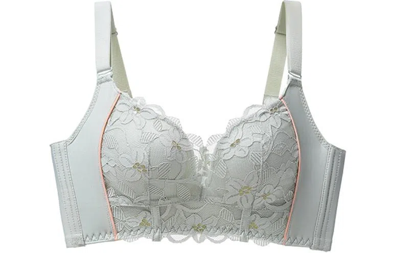 二三二三 植物花卉简约舒适无钢圈收副乳文胸 女款