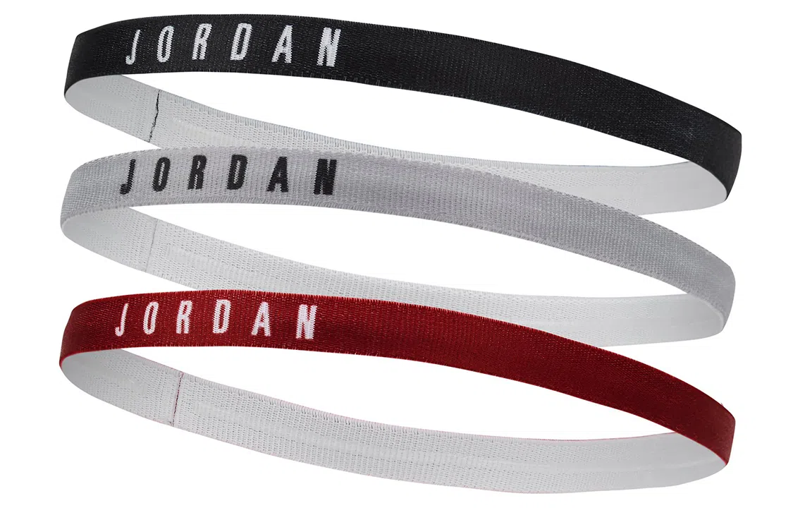 Jordan Headband 3-Pack Red/Grey/Black