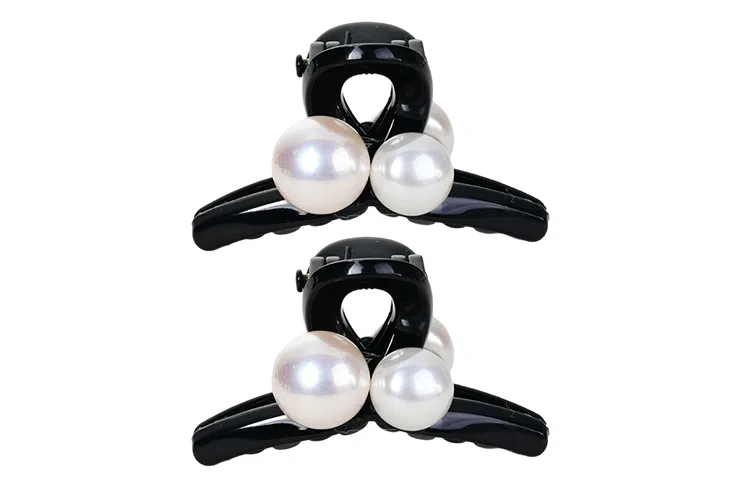 左欧 复古珍珠小抓夹高级感刘海夹小号鲨鱼夹子 发夹 女款