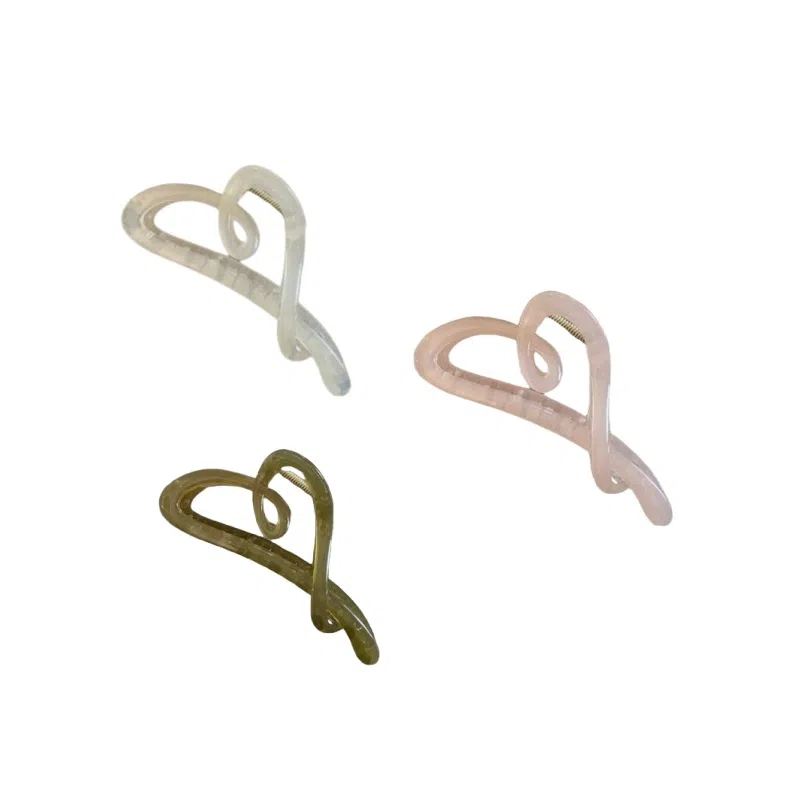 尚先生 韩版时尚甜美爱心大号抓夹高级感后脑勺鲨鱼夹 发夹 女款