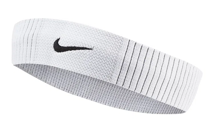 Nike Dri-Fit Reveal Headband White Black Logo