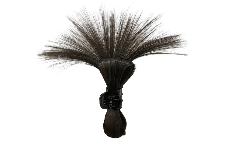 左欧 假发抓夹女半扎发喷泉高马尾半扎丸子头鸡窝头发量少发抓顶夹头饰 发夹 女款