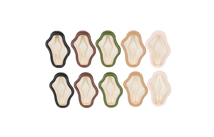 左欧 彩色十件套可爱云朵碎 碎发整理后脑勺 发夹 女款