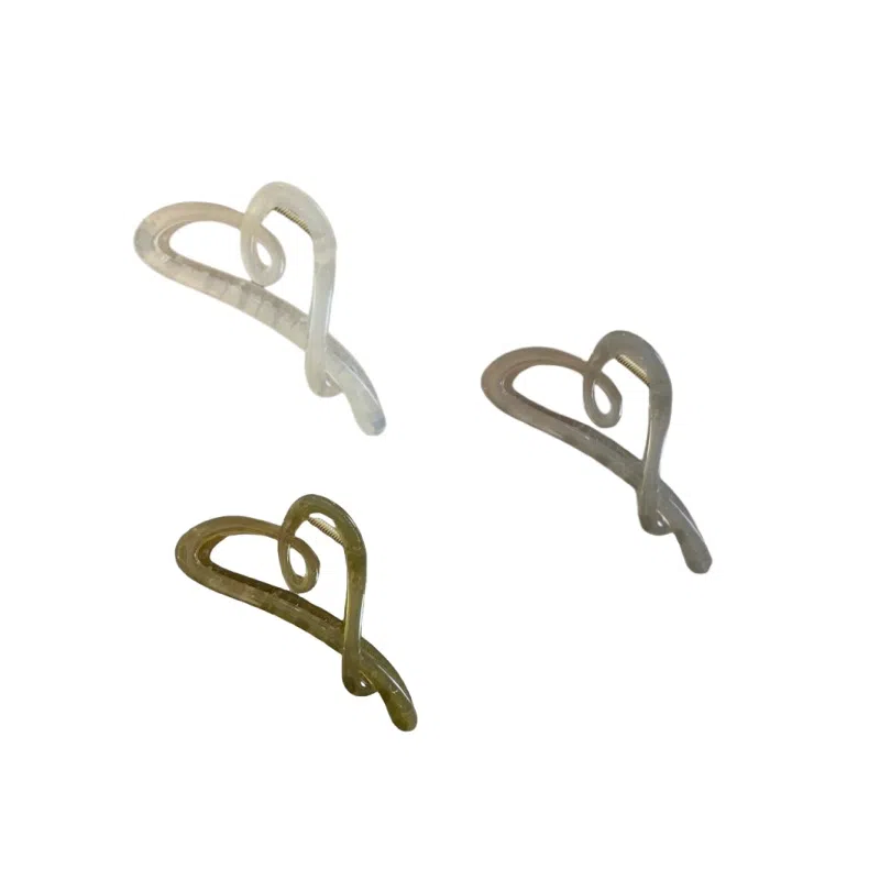 尚先生 韩版时尚甜美爱心大号抓夹高级感后脑勺鲨鱼夹 发夹 女款