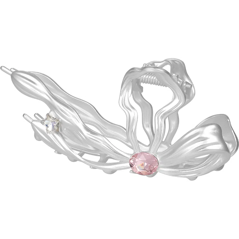 秦福炫 高级感 金属大发量后脑勺 超大号蝴蝶结 发夹 女款