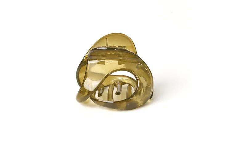 左欧 异形设计中号抓夹 半扎发 异形高马尾发抓后脑勺鲨鱼夹 发夹 女款