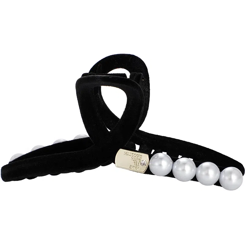 秦福炫 鲨鱼夹 抓夹森系气质后脑勺高级感夹子 亚克力 发夹 女款 黑色