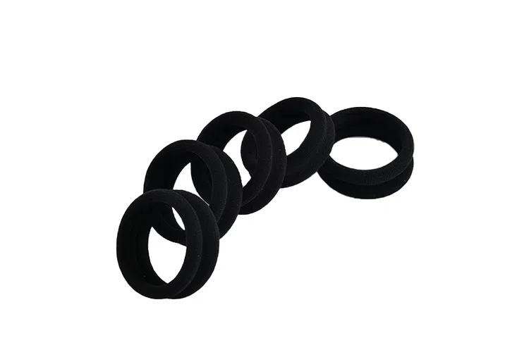 左欧 高马尾高弹力耐用不伤发大人粗黑色扎马尾 头绳 女款