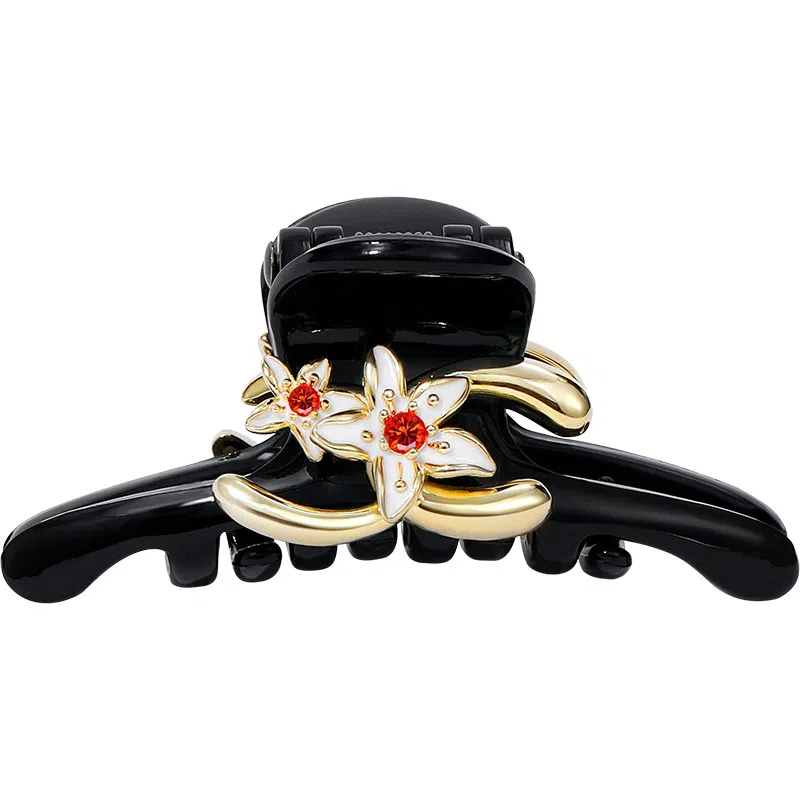 秦福炫 花朵抓夹 发量少半扎发后脑勺高级感夹子头饰 发夹 女款