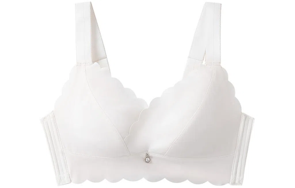 二三二三 防下垂聚拢收副乳简约舒适文胸 女款 白色