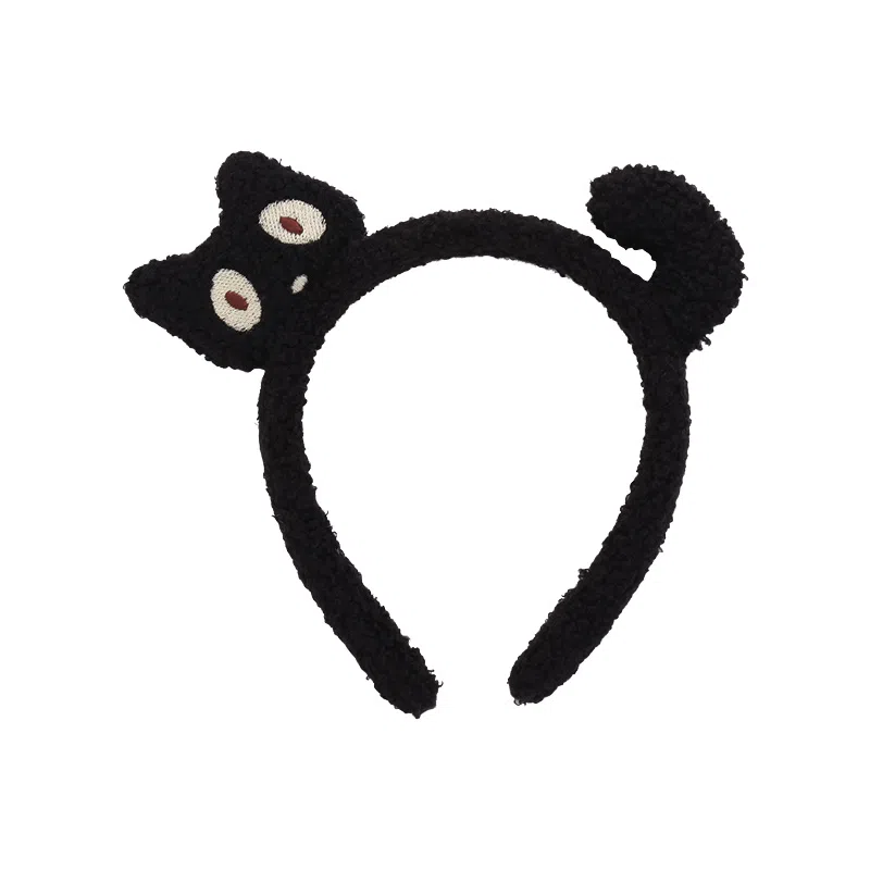 左欧 卡通立体毛绒猫咪发卡子 发夹 女款