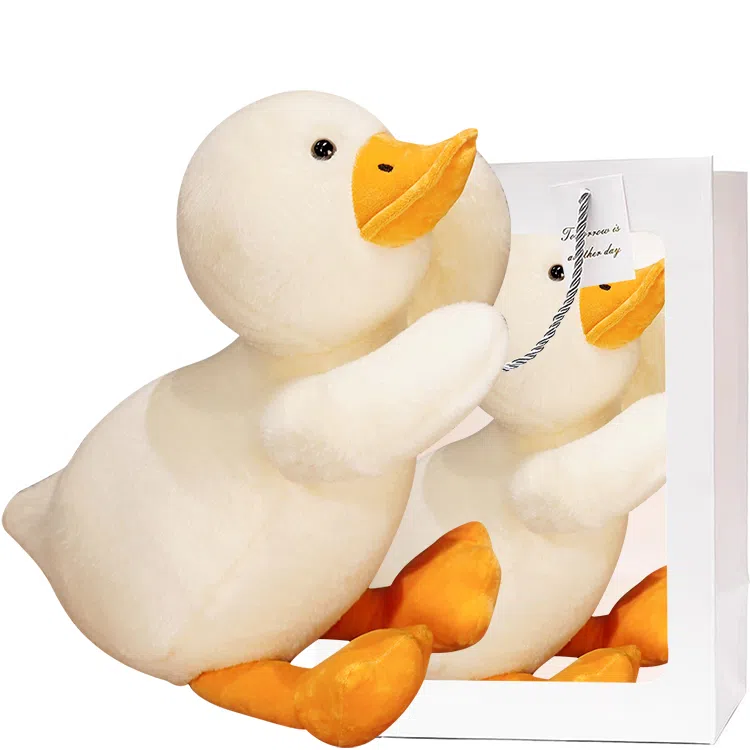 波比熊 可爱趴趴鸭子 玩偶 毛绒公仔