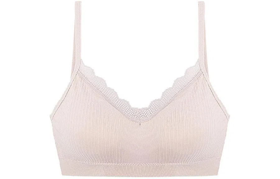 二三二三 纯色简约舒适无痕无钢圈收副乳小胸聚拢背心式美背文胸 女款