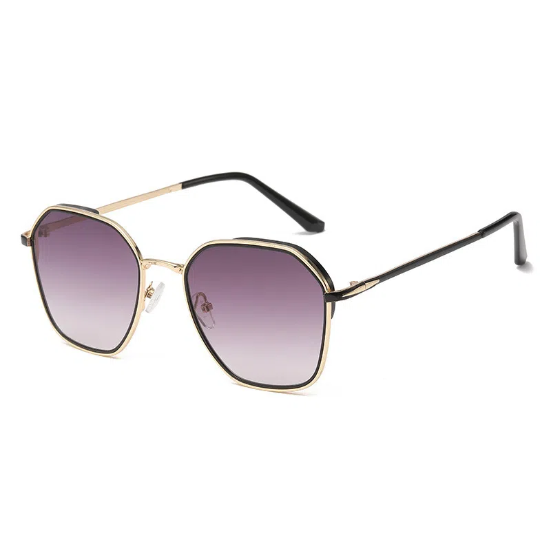 纳兰杜 个性潮流街拍防紫外线显脸小开车驾驶专用小众设计感 金属 不规则形 太阳眼镜 女款 多色可选