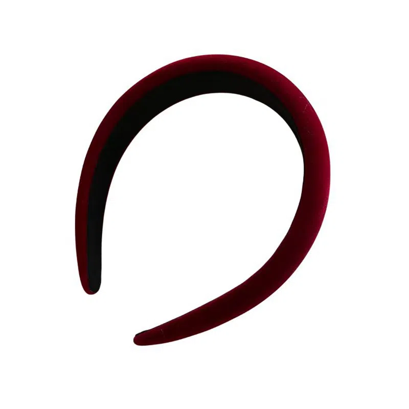 左欧 复古丝绒宽边压发高颅顶 发箍 女款