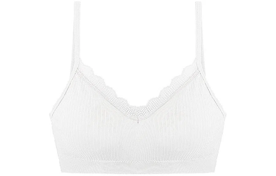 二三二三 纯色简约舒适无痕无钢圈收副乳小胸聚拢背心式美背文胸 女款