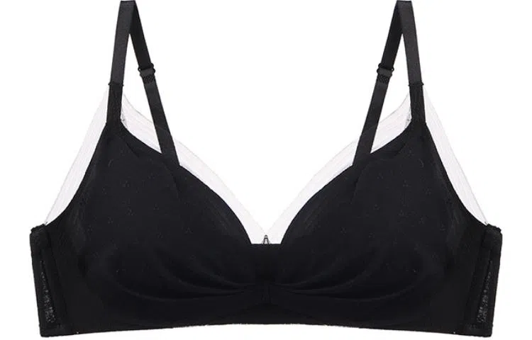 二三二三 聚拢甜美蕾丝薄款上托防下垂蝴蝶结无钢圈文胸 女款