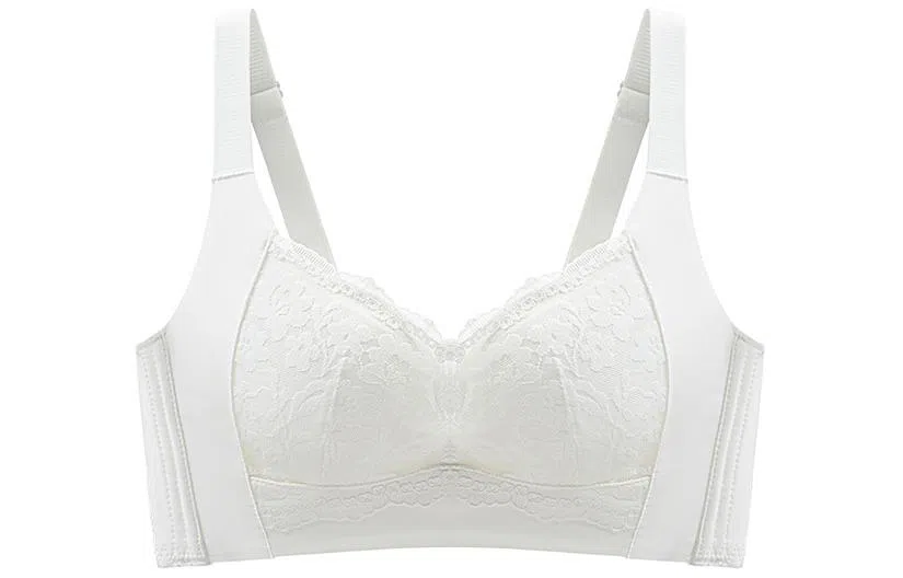 二三二三 小胸聚拢美背无钢圈调整型收副乳防下垂文胸 女款 白色