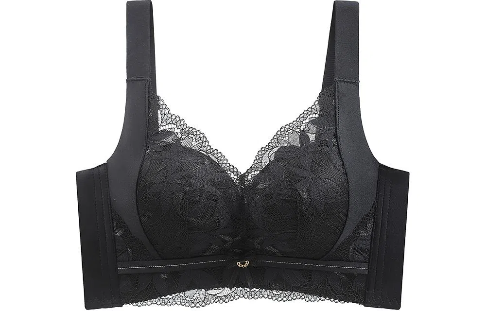 二三二三 薄款小胸聚拢显大提拉无钢圈抗菌美背蕾丝文胸 女款