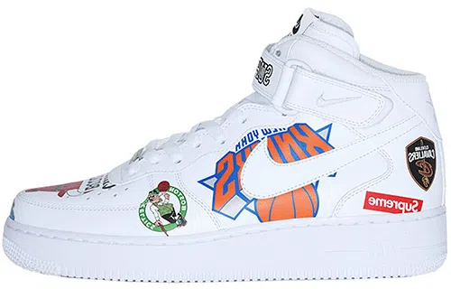 Supreme x Nike Air Force 1 High NBA White
