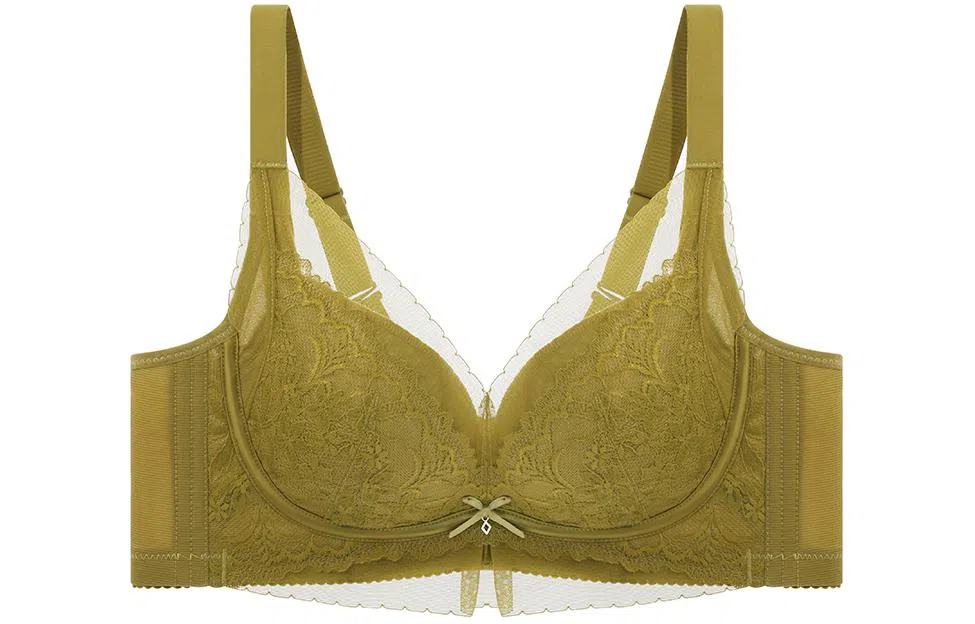 二三二三 蕾丝聚拢薄款大胸显小上托防下垂文胸 女款