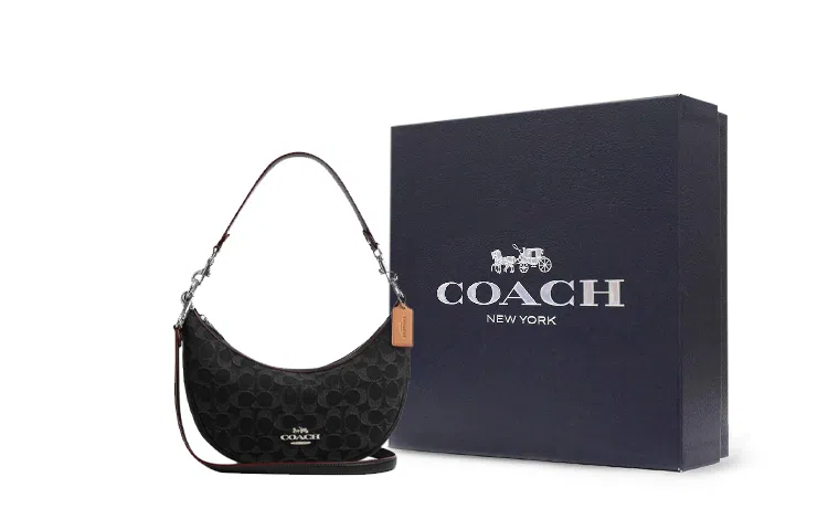 COACH Aria Shoulder Bag 26 Black