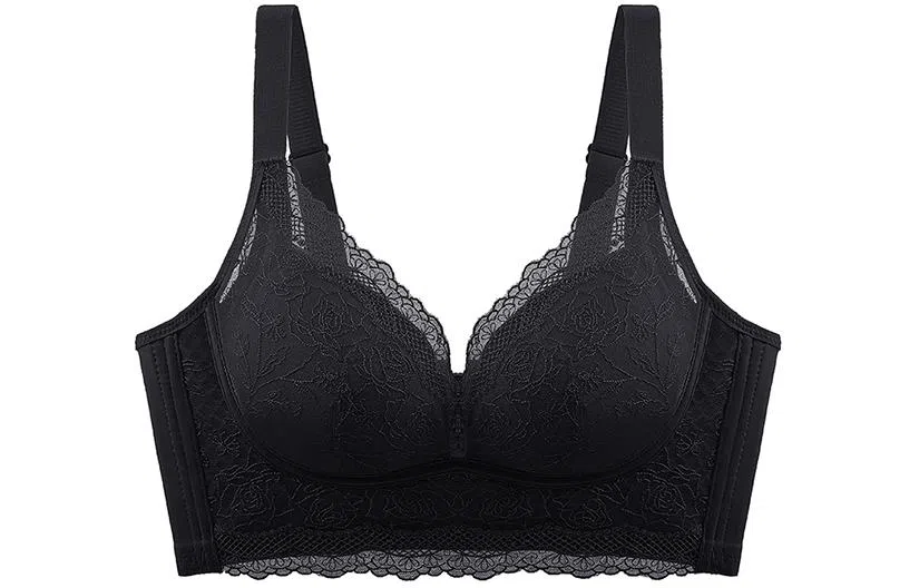 二三二三 简约舒适聚拢上托文胸 女款 黑色