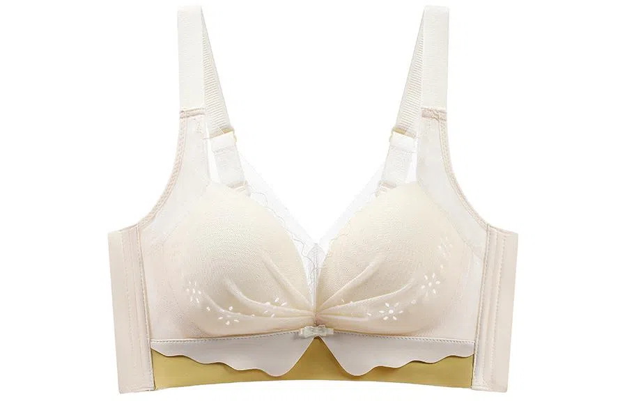 二三二三 超薄款聚拢大胸显小无钢圈蕾丝收副乳美背文胸 女款