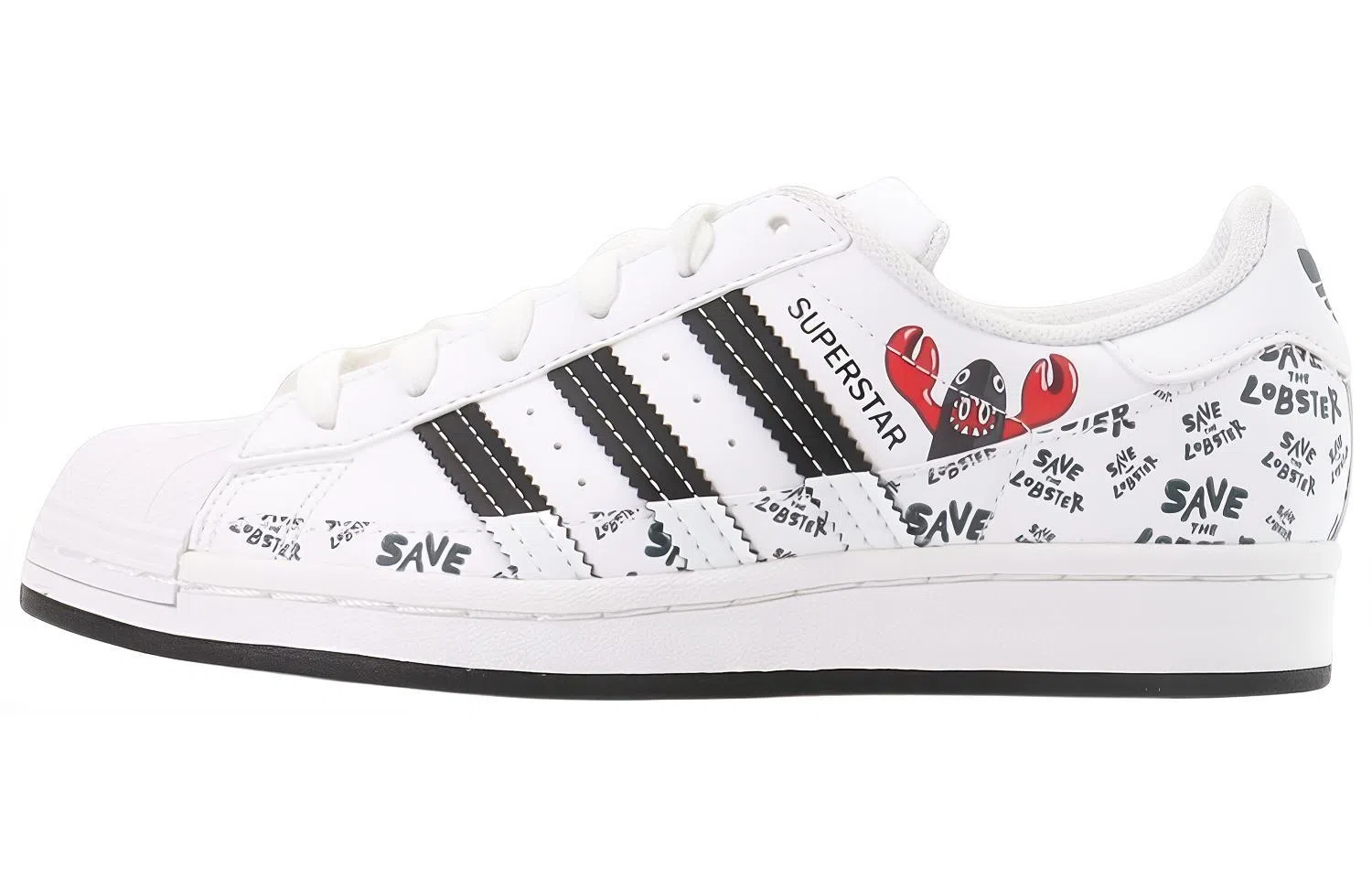 adidas Superstar White Red Black