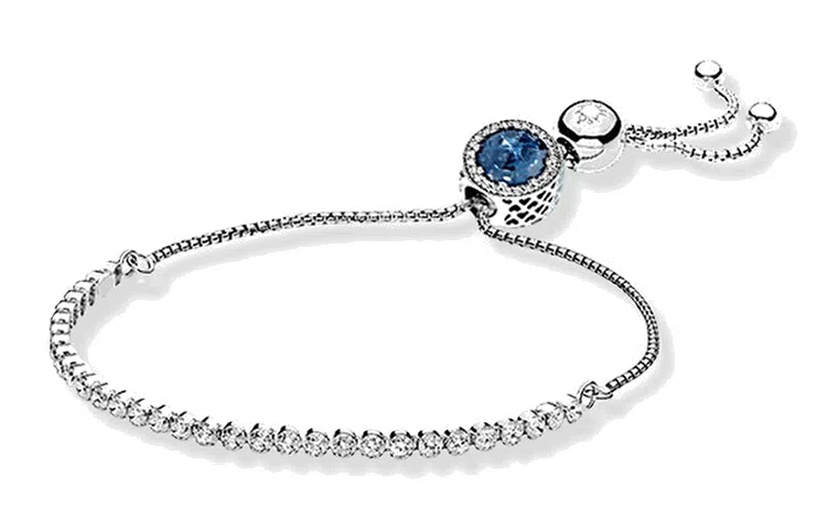 Pandora Sparkling Heart Bracelet Glacier Blue