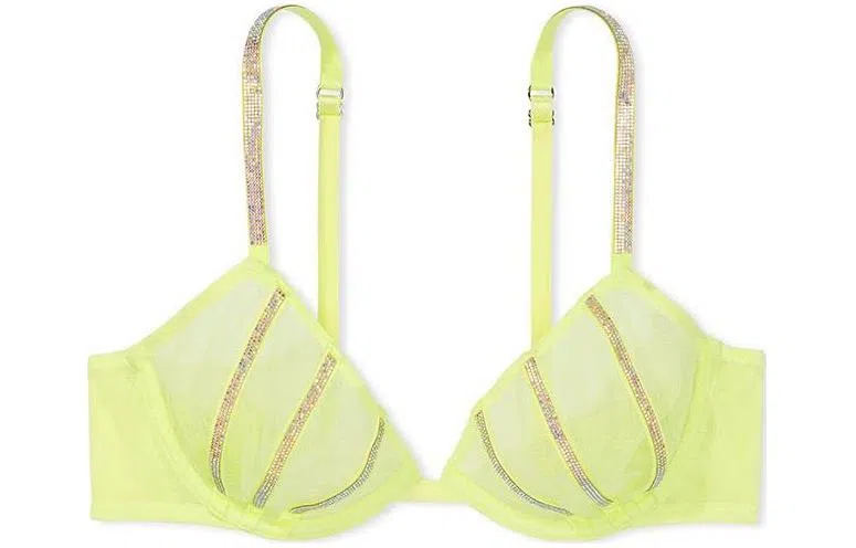 Victoria's Secret VERY SEXY 6022 Sheer Shine Low-Cut Demi