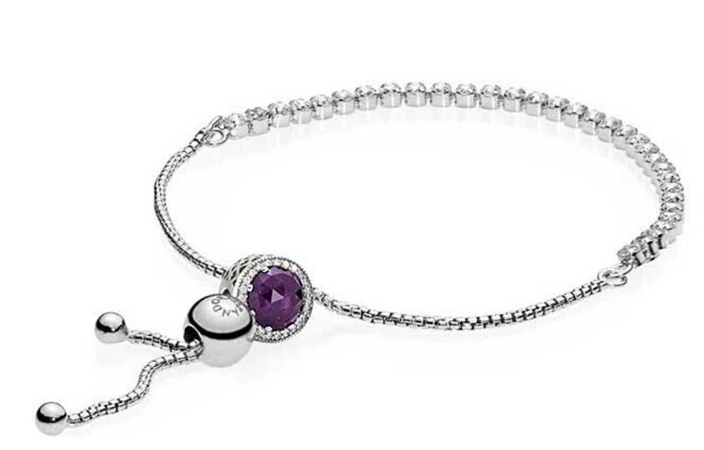 Pandora Sparkling Heart Bracelet Glacier Blue