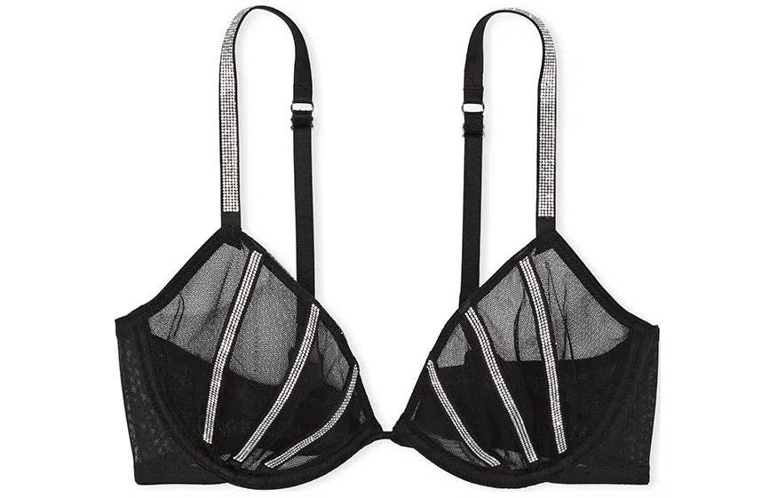 Victoria's Secret VERY SEXY 6022 Sheer Shine Low-Cut Demi