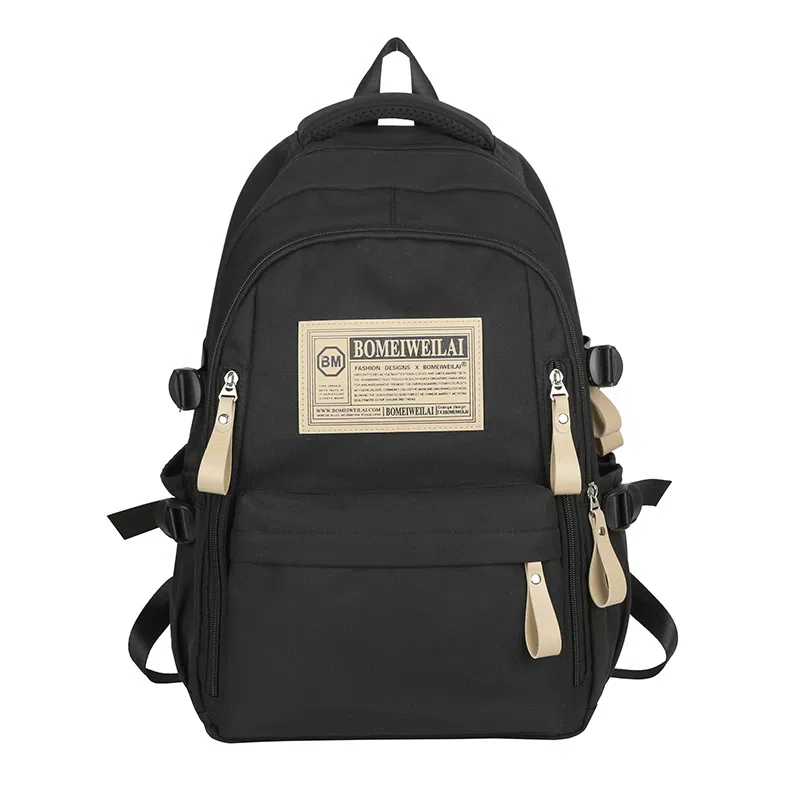 醇龙 初中高中生大容量轻便耐脏学生旅行 双肩包 男女同款情侣款 尼龙 多色