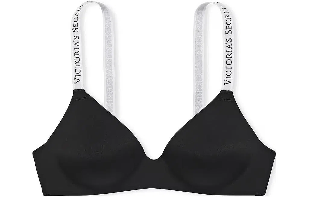 Victoria's Secret PINK THE T-SHIRT Lightly Lined Wireless BraBlack