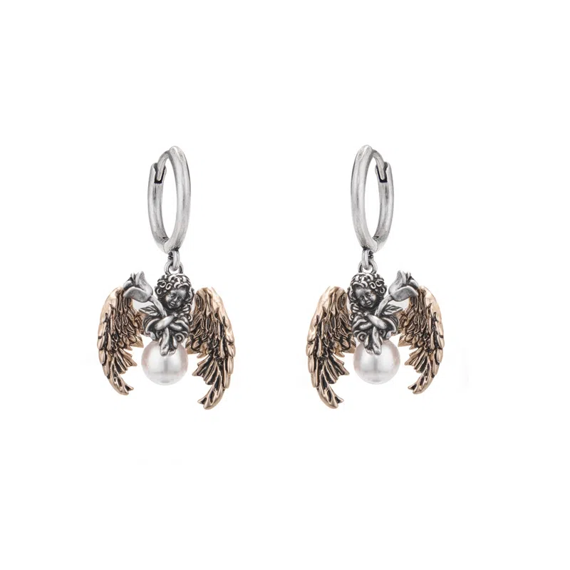 SUMIYAKI Angel Wings Earrings Copper Alloy