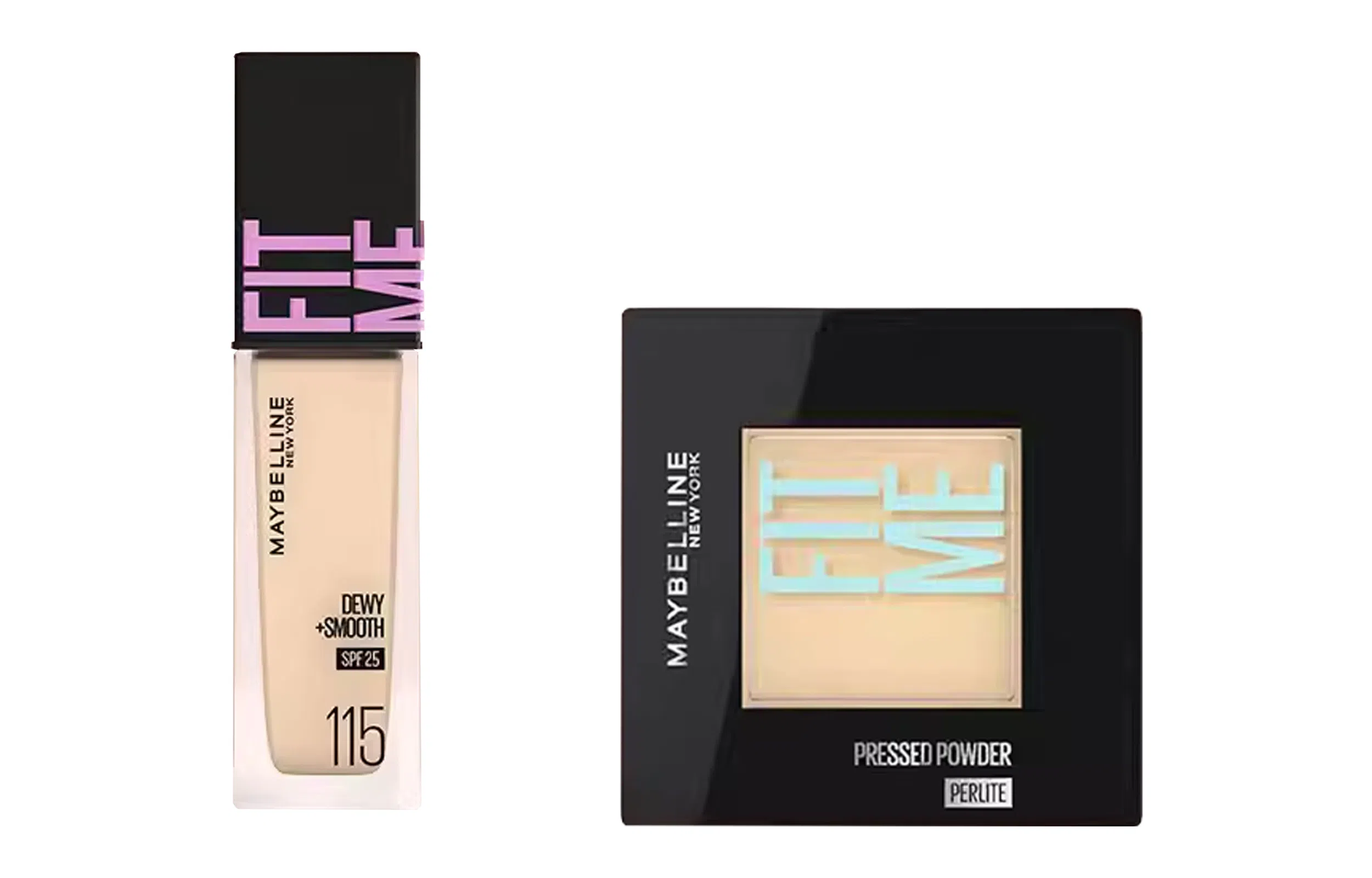 美宝莲 奶油小方瓶小磨方彩妆套装 服帖修饰肤色提亮肤色 两件套