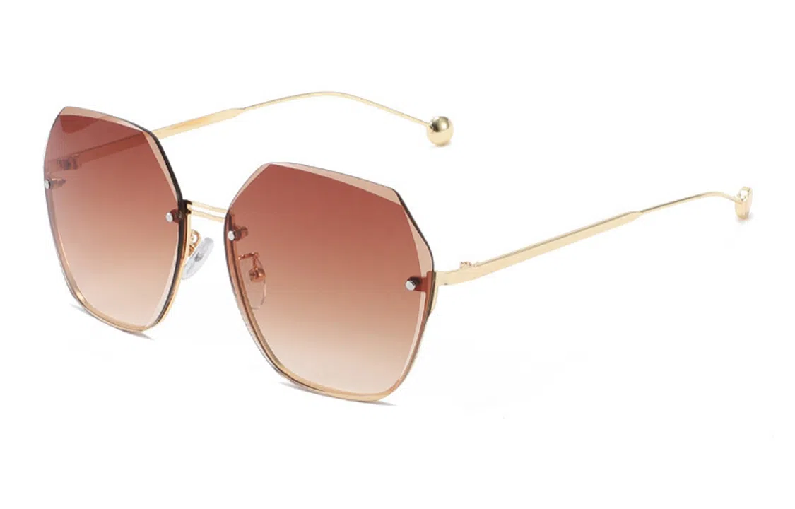 优幽兰 时尚百搭潮流简约旅行户外街拍遮脸防晒学生骑行开车防紫外线 不规则形 太阳眼镜 男女同款情侣款