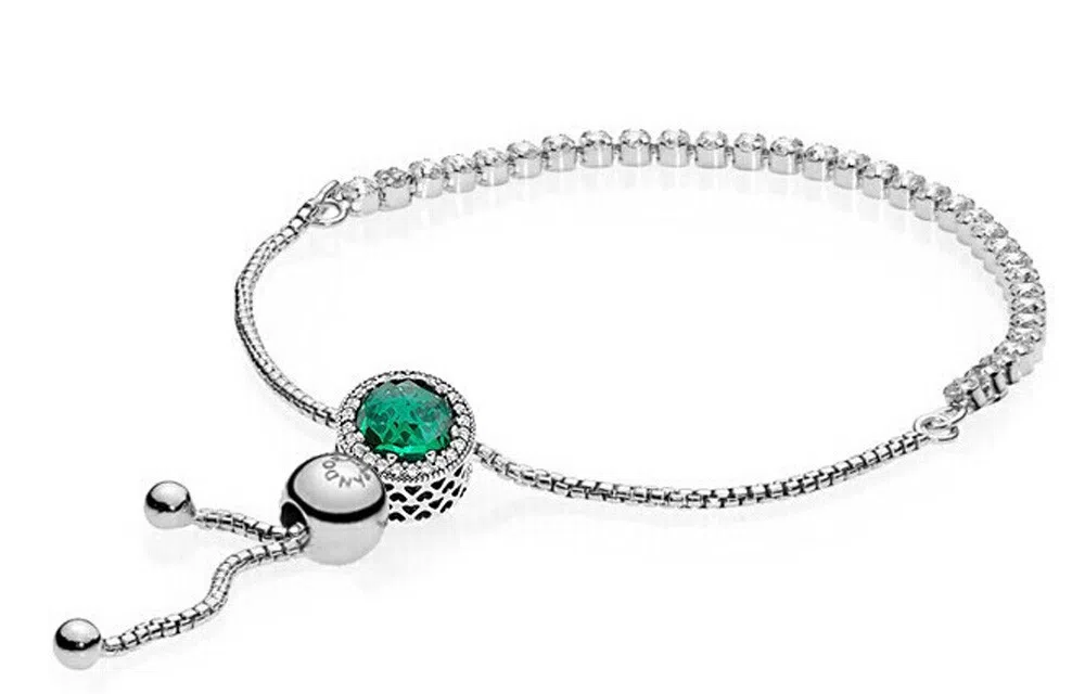 Pandora Sparkling Heart Bracelet Glacier Blue