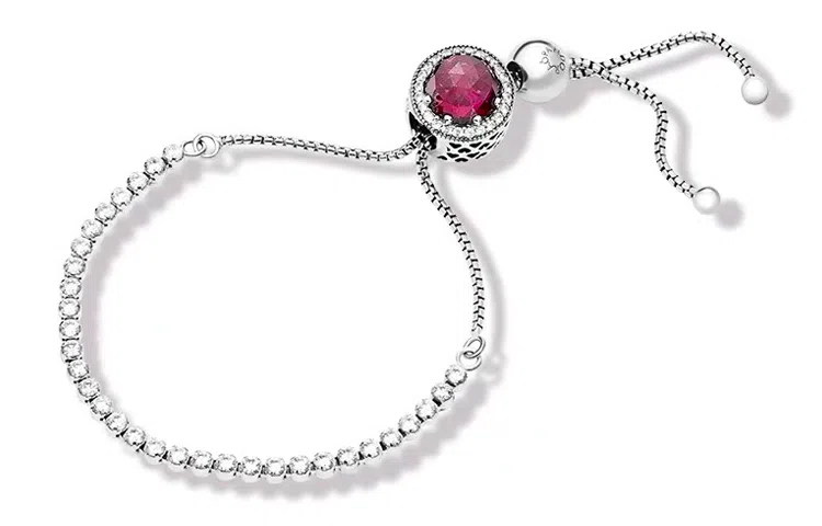 Pandora Sparkling Heart Bracelet Glacier Blue