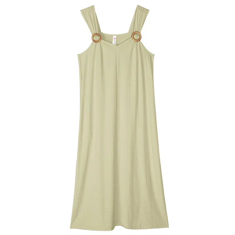 歌倩雅 薄款纯欲风吊带睡裙 女款 绿色