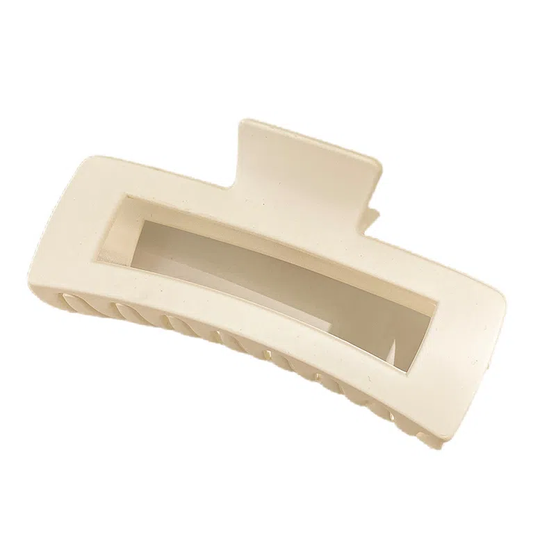 左欧 超大号纯色抓夹后脑勺方形鲨鱼夹 发夹 女款