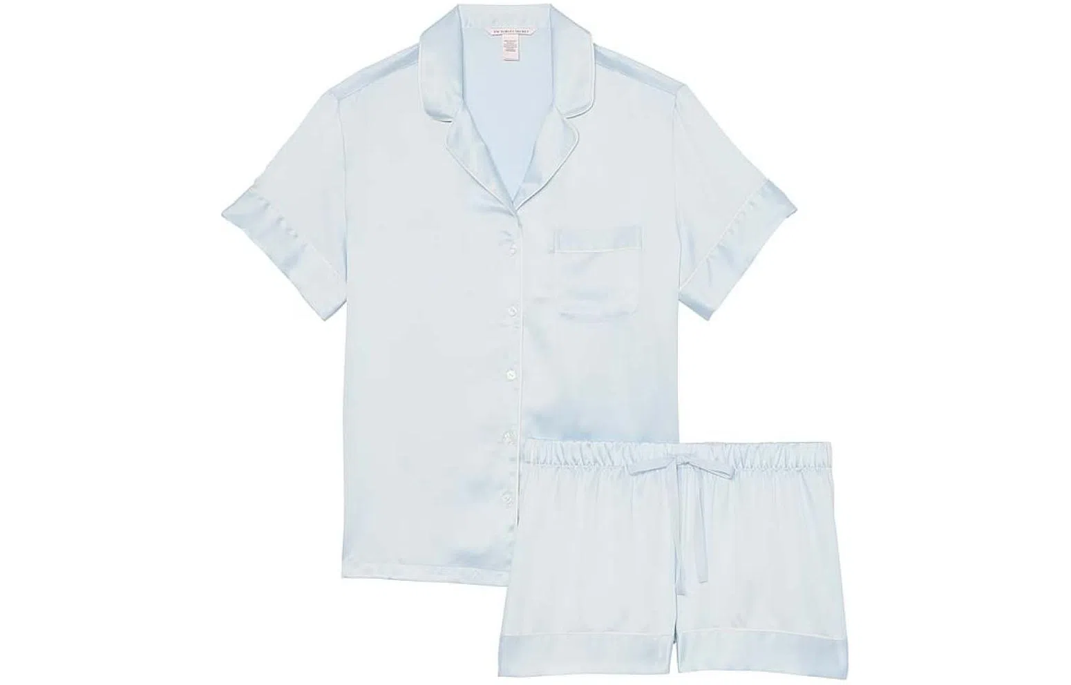 Victoria's Secret Satin Short Pajama SetBallad Blue
