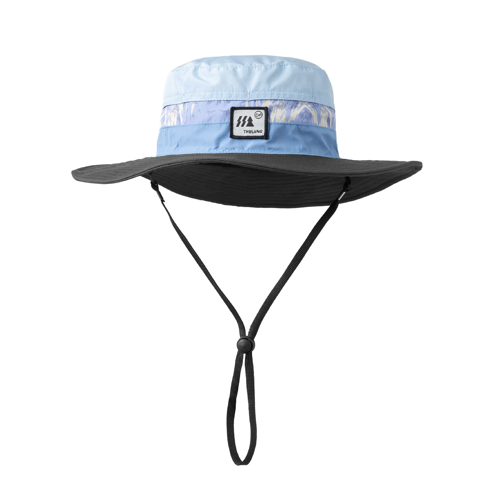 山一丸 拼色日系潮山系大檐遮阳钓鱼爬山迷彩 棉 防晒帽 男女同款情侣款