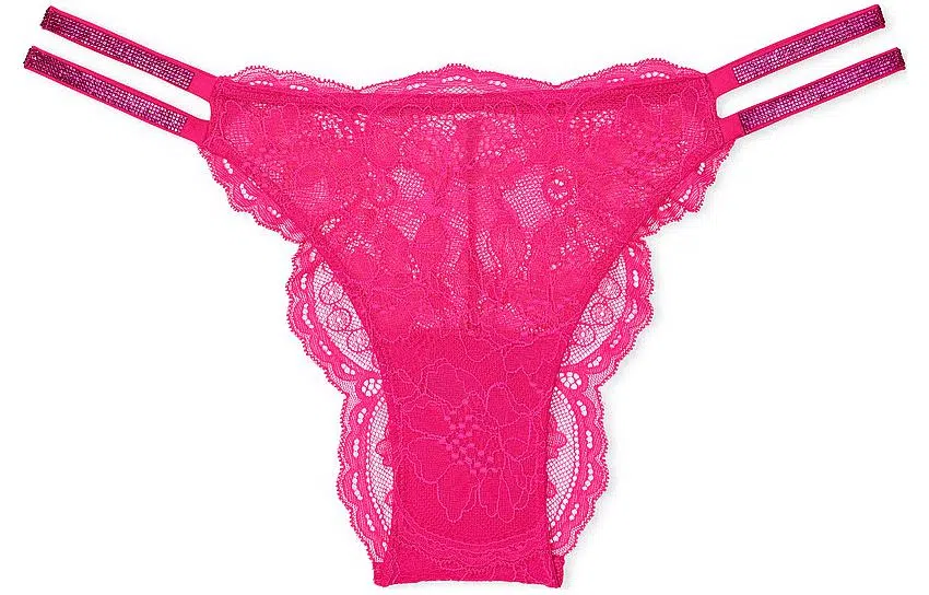 Victoria's Secret PINKVERYSEXY Double Shine Strap Lace Brazilian Panty 1