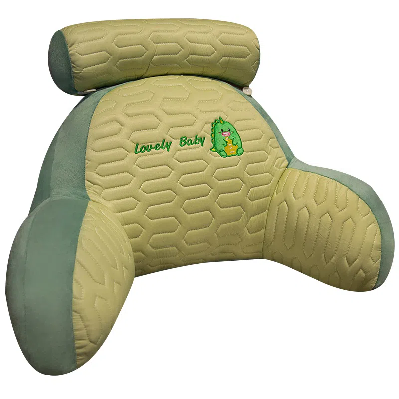 乐乐鱼 冰丝乳胶床头软包 玩偶周边 床上看书靠枕办公室久坐护腰座椅靠背垫