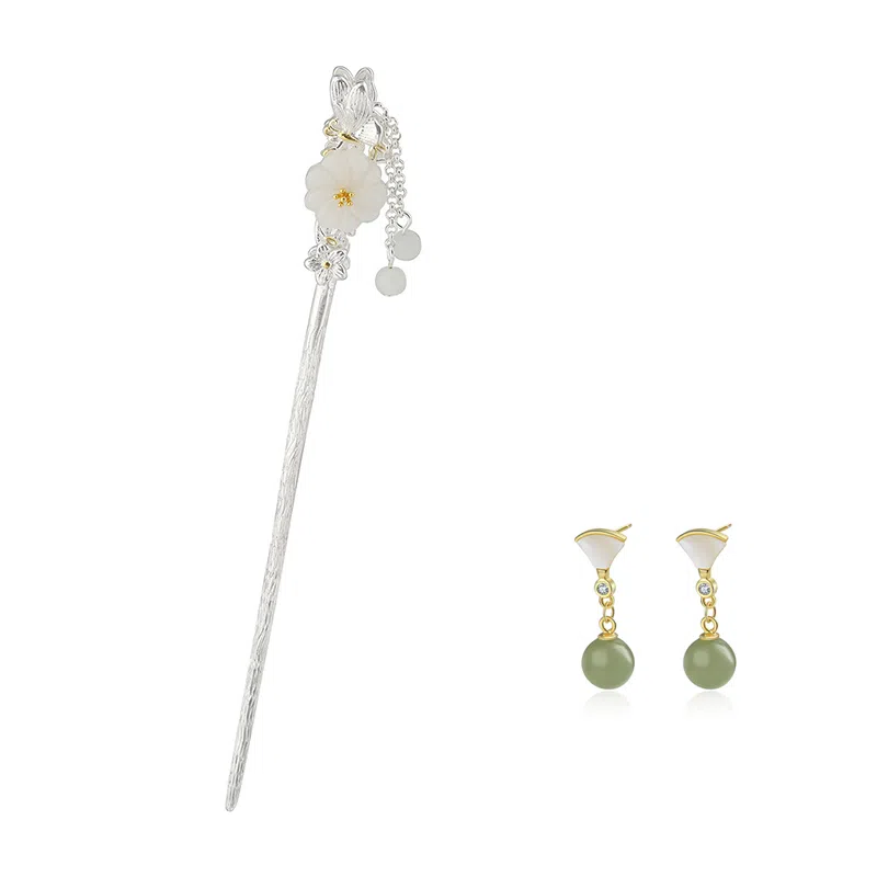 妖娆猫 古风新中式蝶恋花高级感流苏 发簪 女款