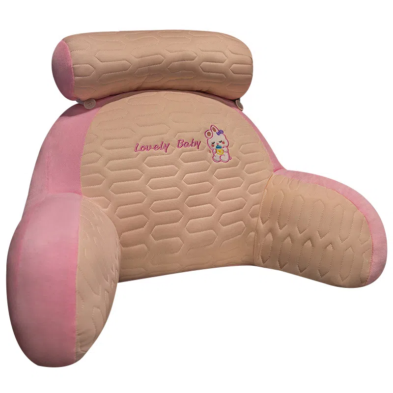 乐乐鱼 冰丝乳胶床头软包 玩偶周边 床上看书靠枕办公室久坐护腰座椅靠背垫