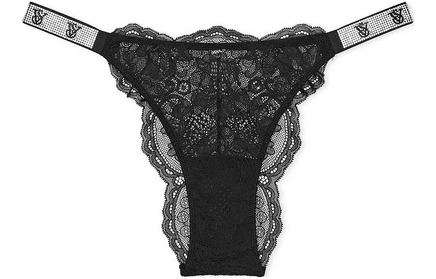 Victoria's Secret VERY SEXY Shine Strap Lace Thong PantyB 1