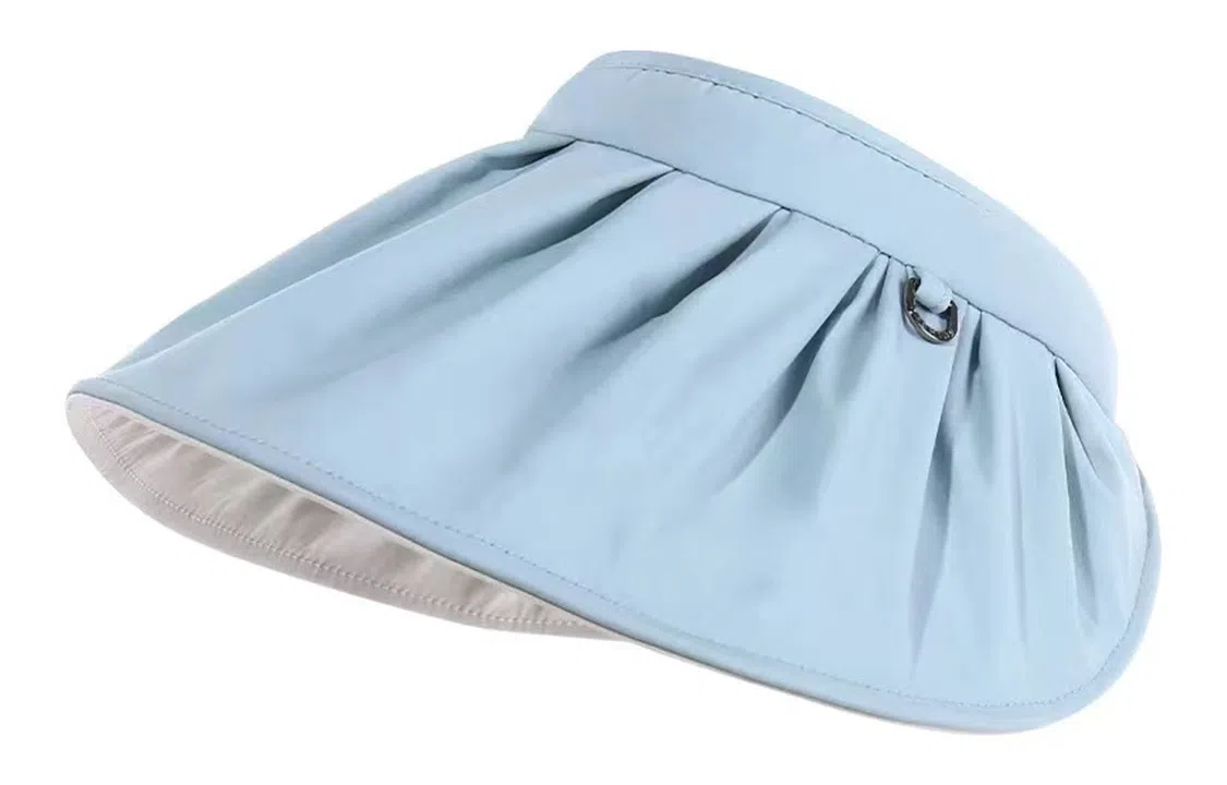 优幽兰 休闲 时尚潮流大头围显脸小户外旅行小众高颜值简约甜美大帽檐防紫外线 锦纶 防晒帽 女款